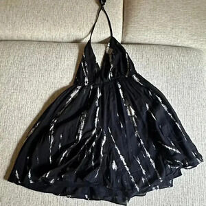 Dark blue and white dress